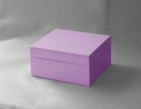 scatola in legno laccato bianco lucido